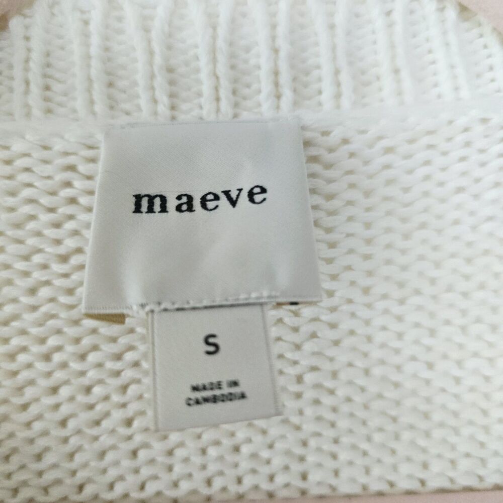 Anthropologie Maeve Crewneck Veggie Motif Tomato Sweater Size Small - Picture 3 of 9